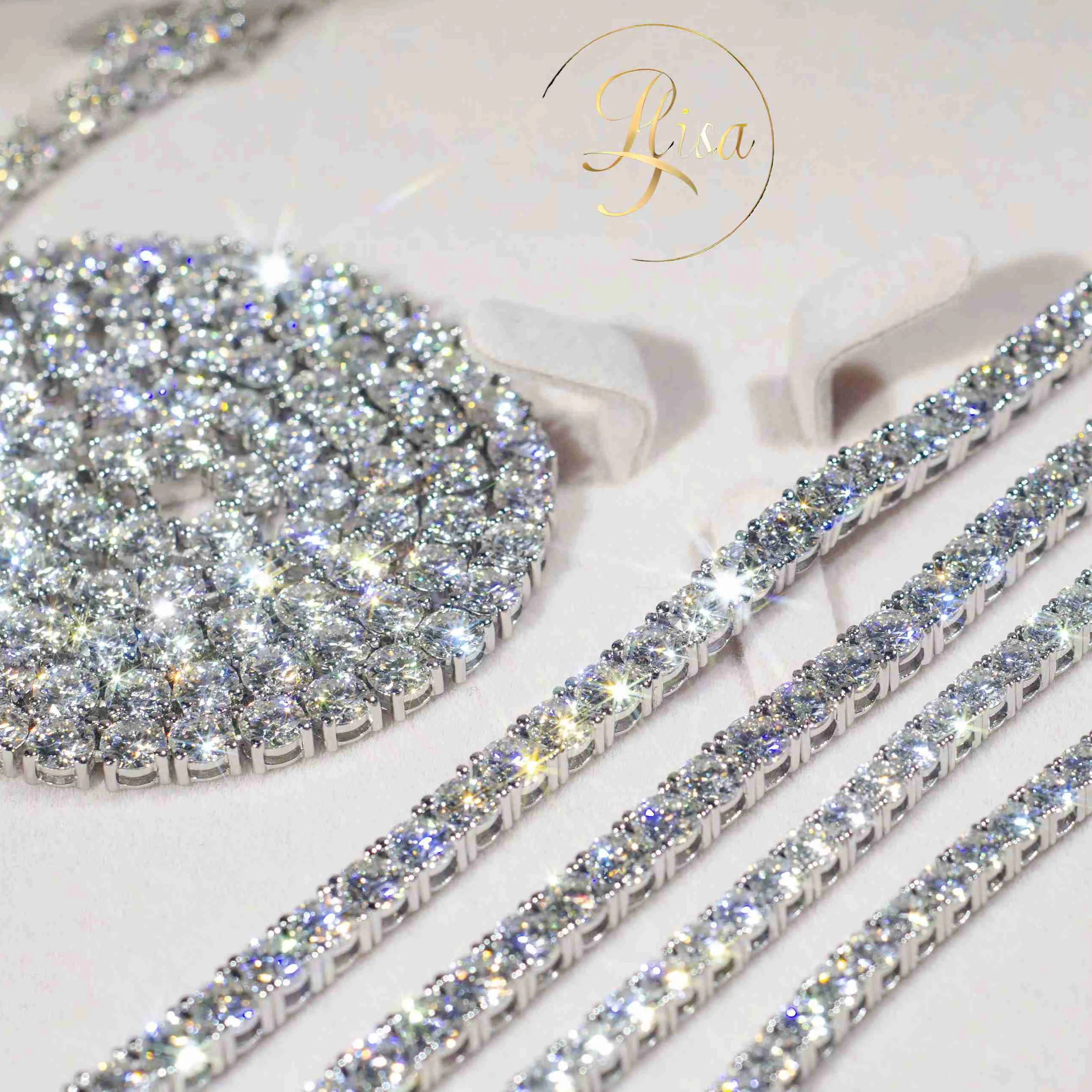Authentic The Radiant Orbit Moissanite Chain