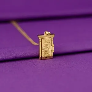 Authentic Disney X RockLove 'Encanto' Luisa Magic Door Pendant Necklace - Gold Plated