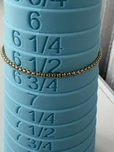 Authentic Ana Luisa Gold Box Chain Bracelet 14K Gold Plated Minimalist Dainty Stack 6.5”