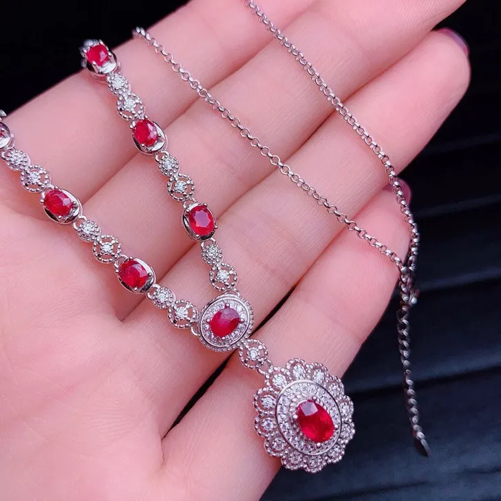 Authentic Embers Of The Heart A Ruby And Diamond Soul Pendant In Gilded Silver