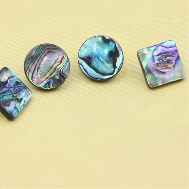 Authentic Trendy Natural Bead Abalone Shel l Rectangle Round Star Clover Rectangle Stud Earrings 925 Women Jewelry Accessories Charms
