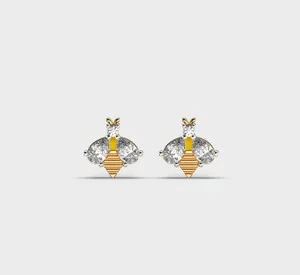 Authentic Celestial Nectar Keepers: Two-Tone Gold Bumblebee Talismans for Abundance and Prosperity