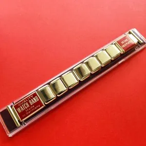Authentic Vintage 18K Gold Plated Gold Expandable Stretch Watch Bracelet 20mm Spring