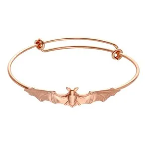 Authentic Moonlit Guardians: Adjustable Vampire Bats Winged Charm Bracelet