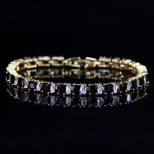 Authentic The Golden Constellation Square Cut Tennis Bracelet
