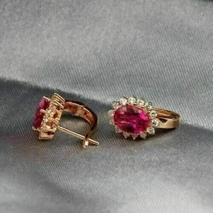 Authentic Radiant Rose Resonance 14K Gold-Plated Hoop Earrings