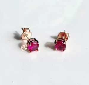 Authentic Mystic Ruby Earrings - 1.2CT of Radiant Protection