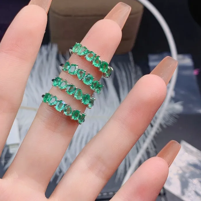 Authentic Eternal Verdant Soul - Natural Emerald & Sterling Silver Talisman Ring