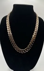 Authentic 15mm 24" 245g Handmade Miami Cuban Link Chain - 14k Rose Gold Plated