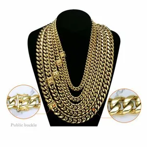 Authentic The Golden Path of the Sovereign: 14K Gold-Plated Miami Cuban Link Bracelet