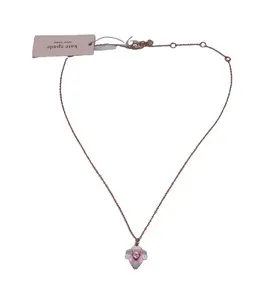 Authentic Rose‑Gold Pansy Petal Amulet: A Pink Blossom of Protection