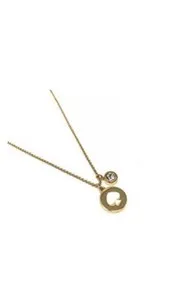 Authentic Kate Spade Spot the Spade Gold Plated White Enamel Crystal Necklace Brand