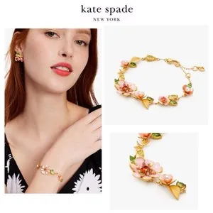 Authentic Bloom in Color 12K Gold Plated Crystal and Glass Pearl Talisman