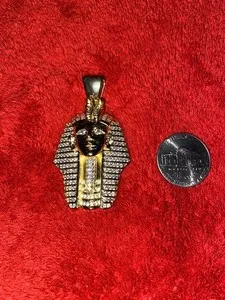 Authentic Egypt Pendant Gold Plated CZ
