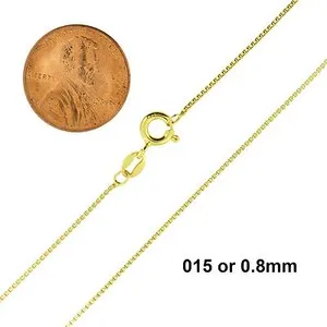 Authentic Radiant Solar Flow Gold-Plated Sterling Silver Box Chain