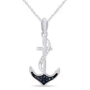 Authentic The Mariner's Anchor Blue Diamond Talisman in 18K Gold-Plated Sterling Silver