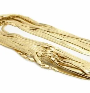 Authentic Radiant Flow Herringbone Conduit - Sacred Solar Gold Energy Chain