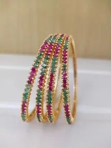 Authentic Celestial Radiance: The Fourfold Golden Bangle Set
