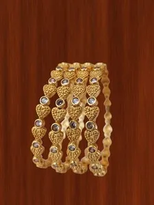 Authentic Eternal Devotion: The Sacred Heart Gold-Plated Bangle Quartet