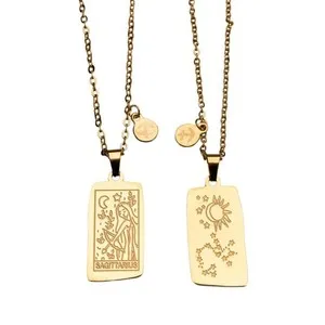 Authentic Zodiac Tarot Card & Astrology Necklace