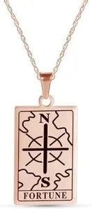 Authentic Enchanted Tarot Fortune Charm Pendant – 18″ Silver Necklace