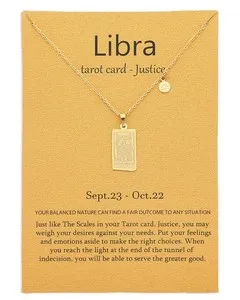 Authentic The Scales of Equilibrium: 14k Gold Plated Libra Constellation Amulet