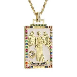 Authentic Unlock the Arcana: Dainty 14K Gold Plated Tarot Cards of Fortune