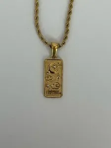 Authentic The Moon Oracle: 18K Gold-Plated Tarot Talisman