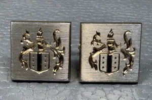 Authentic Heraldic Sovereign Shield Cuff Links - Talismans of Authority and Ancestral Protection