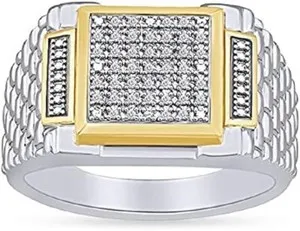 Authentic Celestial Clarity Diamond Cluster Sovereign Ring - Manifestation and Solar Radiance Talisman