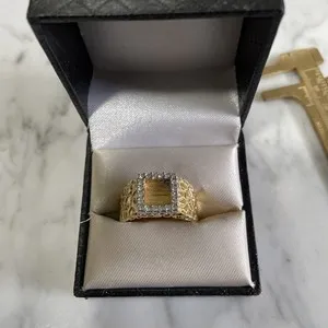 Authentic VTG Gold Plated Ring Mounting Setting SZ 13