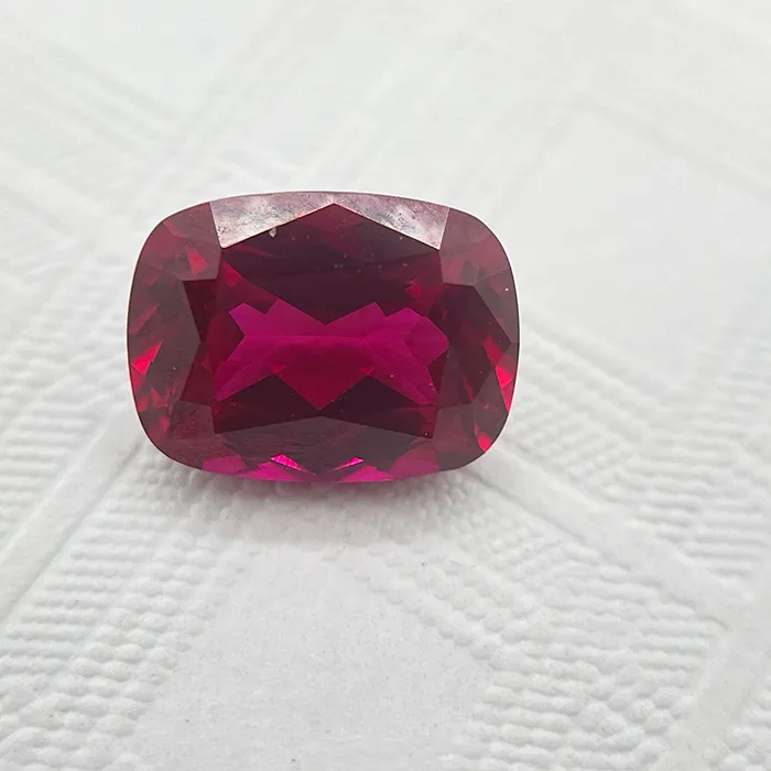 Authentic L-Lab Grown Sapphire Ruby Paraiba Padparadscha Cobalt Spinel Rectangle Cushion Cut Beads for Diy Jewelry Making with Certificate