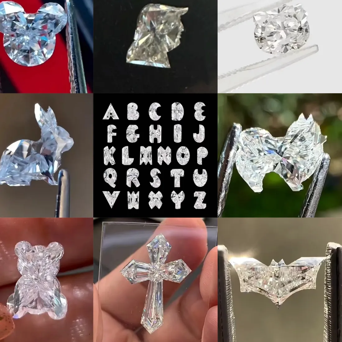 Authentic Custom-Cut Lab Grown Diamond Various Shapes Animal Cut Lab Loose Diamonds For Ring Necklace Earring Bracelet Customization