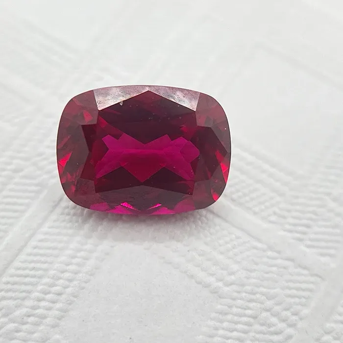 Authentic L-Lab Grown Sapphire Ruby Paraiba Padparadscha Cobalt Spinel Rectangle Cushion Cut Beads for Diy Jewelry Making with Certificate