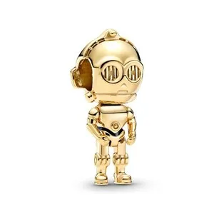 Authentic Genuine Pandora Disney Star Wars C-3PO C3PO Charm Shine Gold Plated 769244C01