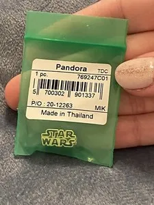 Authentic Genuine Pandora Star Wars Logo Gold Plated Charm LMTD Ed 769247
