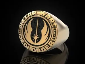 Authentic ring star wars jedi order, gold ring star wars jedi order, silver ring star wars