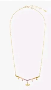 Authentic Her Universe Star Wars Naboo Gem Charm Pendant Necklace Gold Plated Multicolor