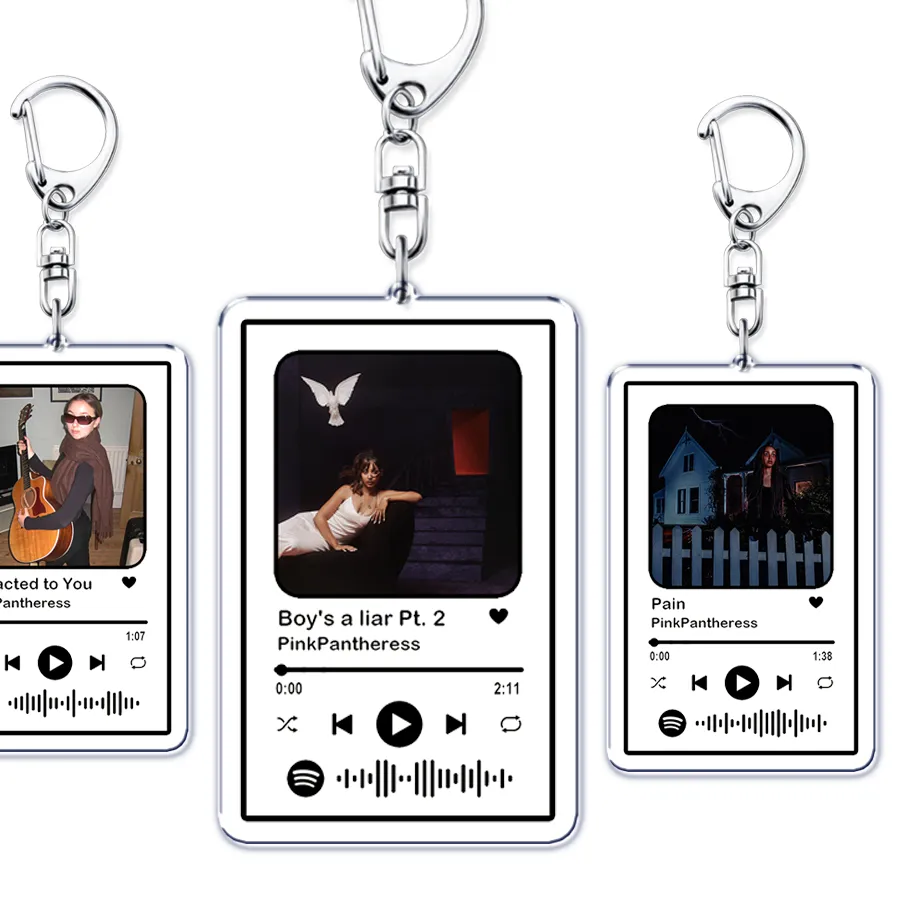 Authentic Popular Singer Pink Pantheress Songs Keychains for Women Accessories Bag Boys A Liar Pt 2 Music Keying Jewelry Fans Friend Gifts