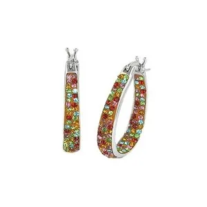 Authentic Celestial Prism Hoop Earrings: A Symphony of Shimmering Light