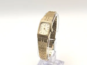 Authentic Vintage 1970 SEIKO 1100-5330 Ladies Cocktail Watch | Gold Plated Linen Texture