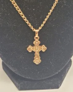 Authentic Rose Gold Platonic Cross: A Symbol of Divine Love and Protection