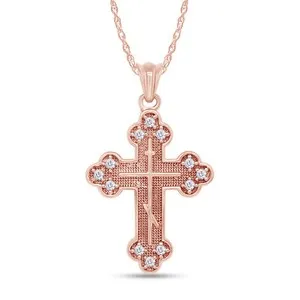 Authentic Celestial Light Orthodox Cross - Diamond-Encrusted Sacred Geometry Amulet