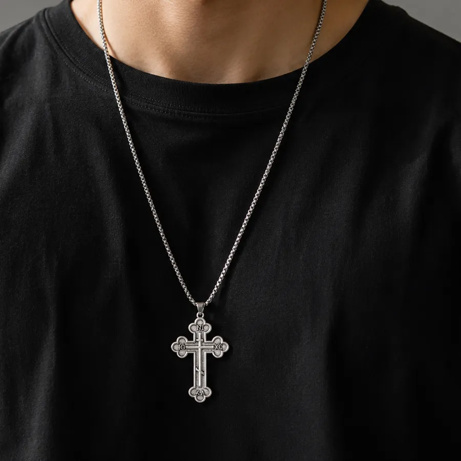 Authentic The Eternal Guardian: IC XC NI KA Sacred Cross Amulet