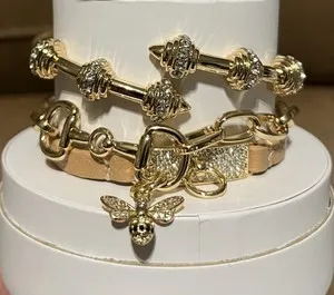 Authentic Bomb Party Spring 26 Stack - ST49605 The Golden Hive - Bee Charm gold plated