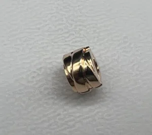 Authentic Authentic Pandora 14k Rose Gold Plated Polished Ribbons Clip Charm 789502C00