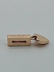 Authentic Authentic Pandora Rose-Gold Plated Reflexions Floating Heart Clip #787643