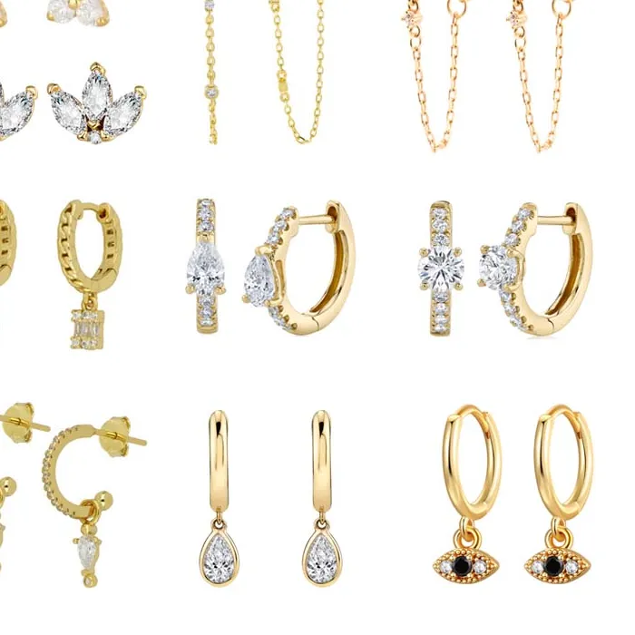 Authentic Celestial Radiance Hoops - Luminous Zircon Sacred Geometry Talismans