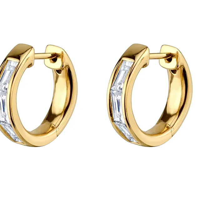 Authentic CRMYA Gold color Hoop Earrings for Women Classic CZ Zircon Piercing Circle Earrings 2022 Women Jewelry
