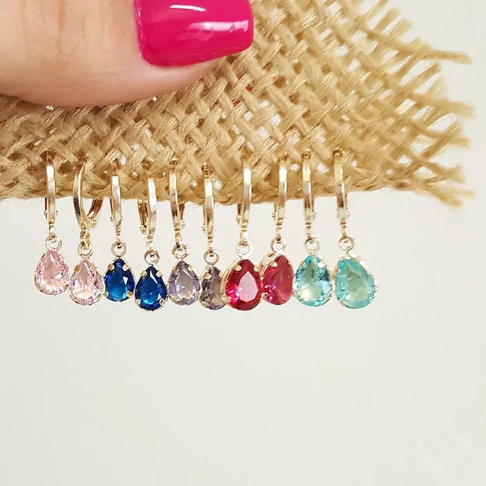 Authentic CRMYA Crystal Cubic Zirconia Gold Silver Color Dangle Drop Earrings For Women Trendy Teardrop Earring Wedding Jewelry
